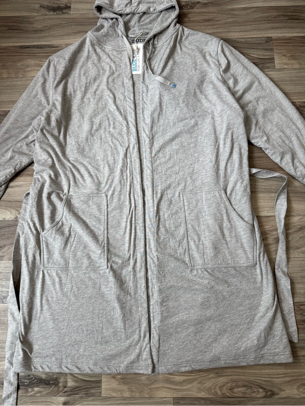 NWT Dude Robe Gray Robe Size Large/Extra Large - Picture 4 of 9